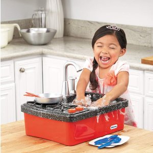 Little Tikes 便携式玩具洗碗槽，让宝宝在玩乐中学做家务