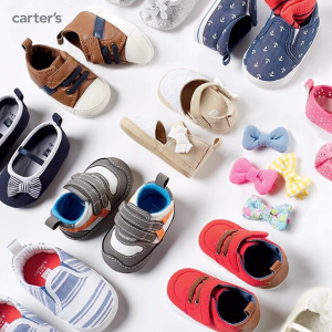 限今天：Carters 童鞋大促 时尚达人养成 玛丽珍亮闪小舞鞋$18 靴子$27