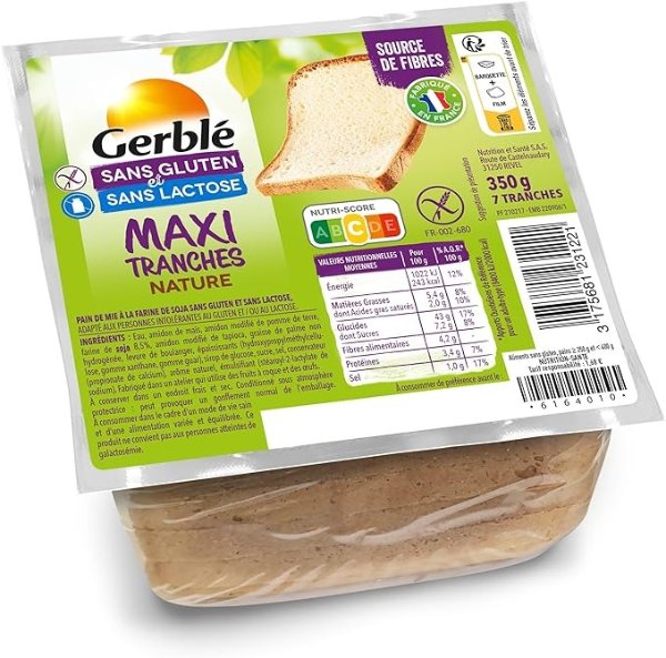 Gerblé 切片面包 350g