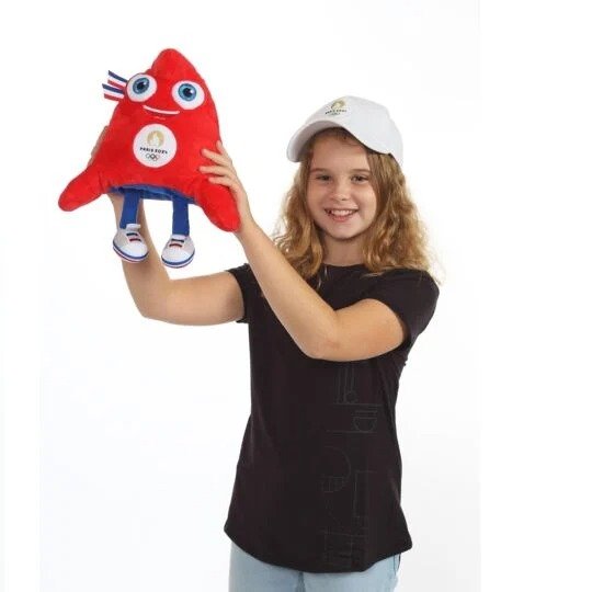2024 年巴黎奥运会吉祥物毛绒玩具 - 24 厘米