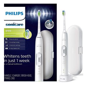 折扣升级：Philips Sonicare 6100 电动牙刷 高效亮白牙齿 维护口腔健康