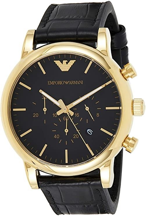 Armani Men's Chronograph Leather Watch