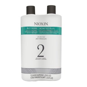 美国NIOXIN 2号头皮疗理洗护套装（幼细发质） 抑制头螨 防脱发