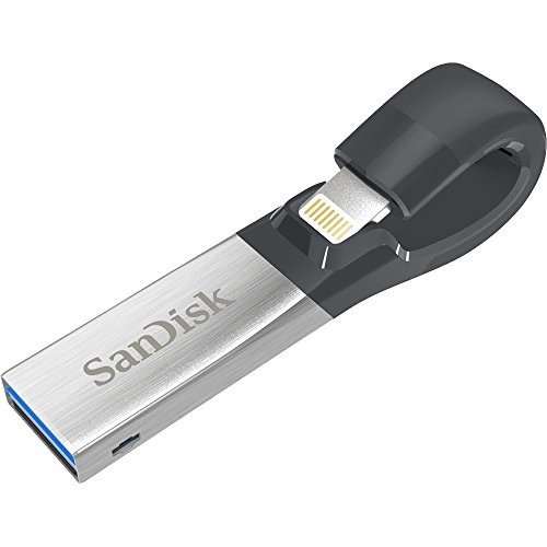 32GB iXpand flash drive, Grey, iOS, USB 3.0, Lightning Connector - SDIX30C-032G-GN6NN