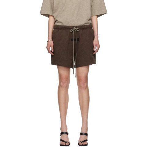 Essentials棕色短裤