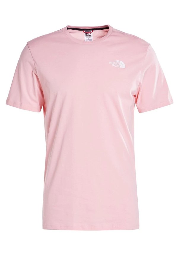The North Face 粉色logoT恤