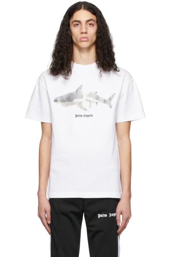 断尾鲨鱼圆领T恤