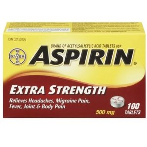 Aspirin 阿司匹林 止痛解热常备消炎药 头疼姨妈疼关节疼必备