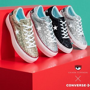 Converse x Chiara Ferragni 联名系列，帆布鞋配大眼睛