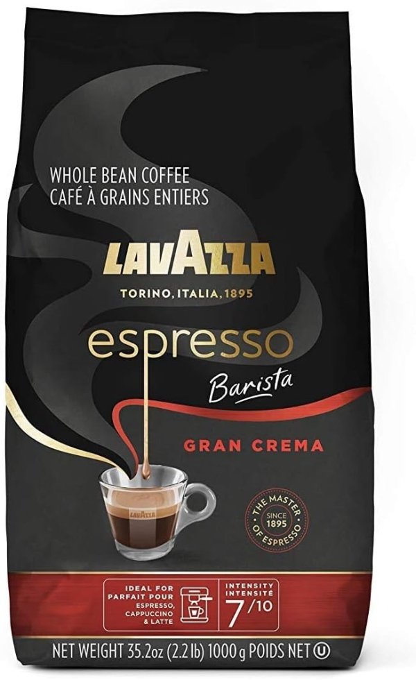 Espresso Barista Gran Crema 中度烘焙咖啡粉 2.2 LB,