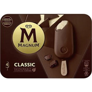 Magnum低至€0.95/根经典冰淇淋4根 316g