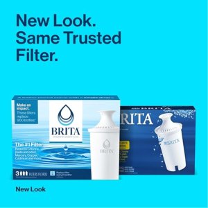 Brita 标准水过滤器3支装! 不含 BPA、用着更安心