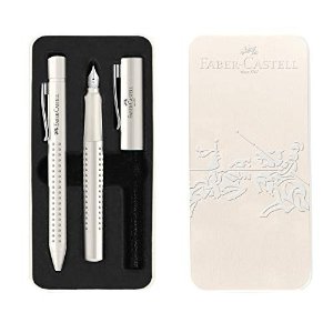 超级便宜套装！椰奶白色，回国伴手礼Faber-Castell 钢笔套装 