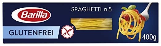Barilla Pasta Spaghetti n. 5 glutenfrei aus Reis und Mais – 12er Pack (12x400g)