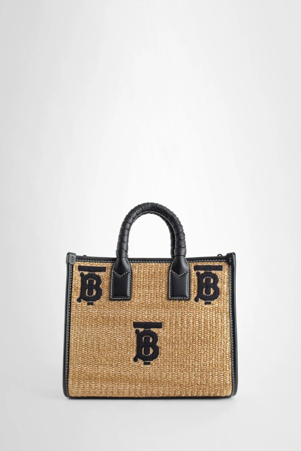 BURBERRY 拉菲草tote