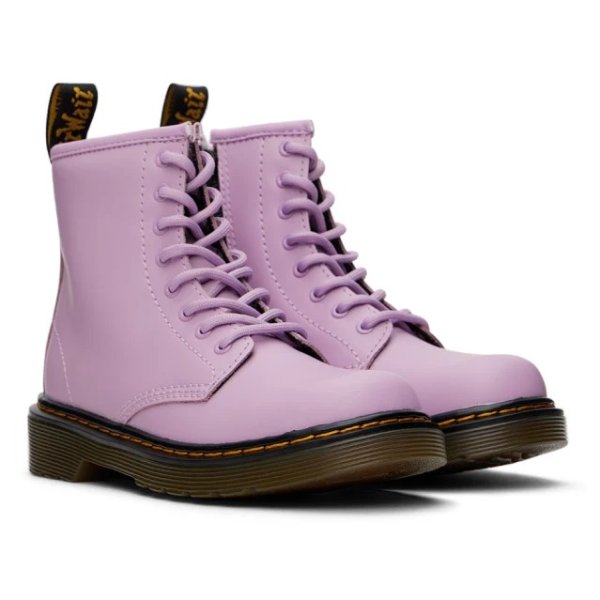 1460 奶油紫马丁靴