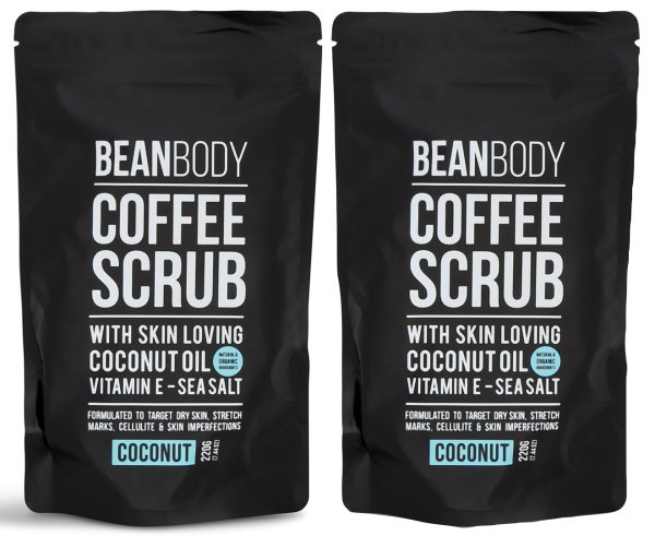 2 x Bean Body 咖啡椰子磨砂膏 220g
