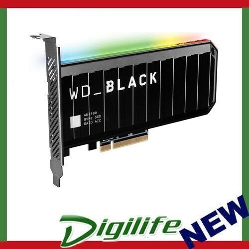 WD Black AN1500 2TB RGB NVMe SSD AIC - 6500MB/s 4100MB/s R/W 780