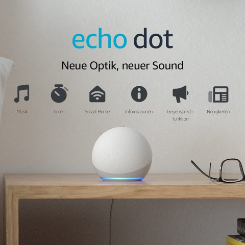 3.2折！仅€19.99收Echo Dot 第4代 音质再提升 娱乐工作两不误 智能控制家居