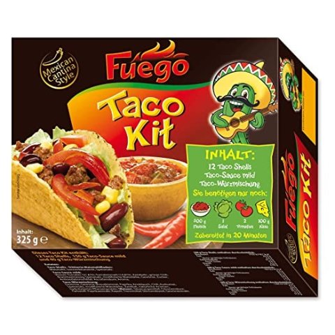 Fuego带调料墨西哥taco