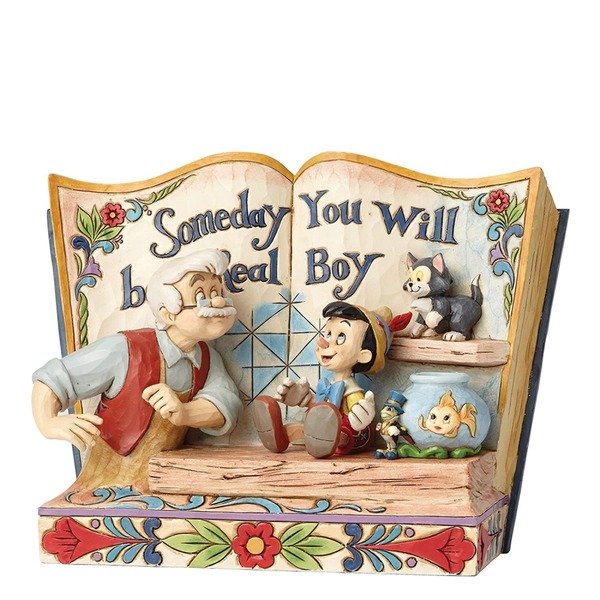 Disney Traditions Someday You Will Be A Real Boy Storybook Pinocchio Figurine