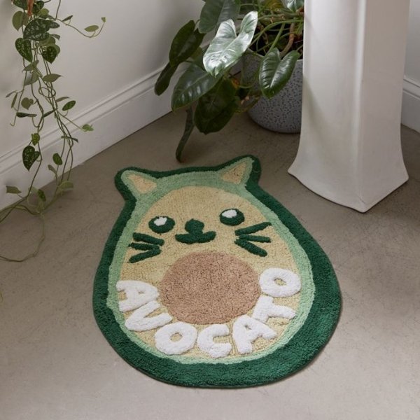 鳄梨猫地毯