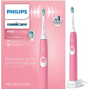 Philips Sonicare 4100 温和清洁款 声波电动牙刷 女神粉色