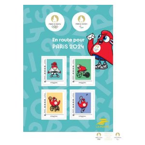 共4种样式，意义满满的纪念品2024巴黎奥运会 纪念邮票