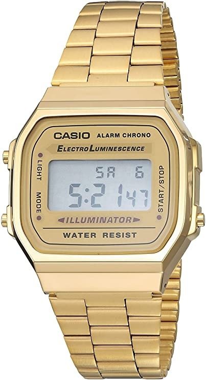 CASIO Vintage Collection A168 Watch, Gold
