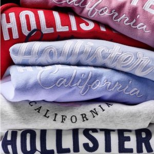 Hollister 冬季大促降价 加州休闲风席卷你的衣橱 BM风都有