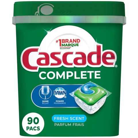 Cascade 25%强效洗碗凝珠 90颗 Dawn洗碗液配方