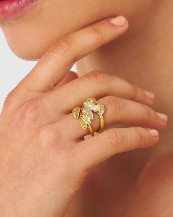 珍珠组合戒指