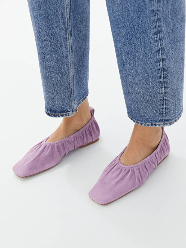 紫色巴黎单鞋