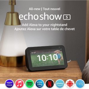 Echo Show 5 智能可视语音助手 同时买智能灯泡仅$5