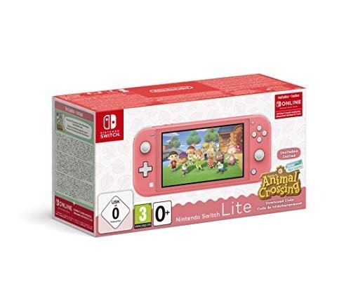 Console Nintendo Switch Lite Corail + Animal Crossing 