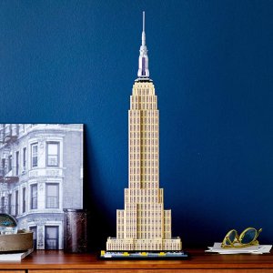 LEGO 纽约帝国大厦 建筑系列1767颗粒大作 必收藏摆件