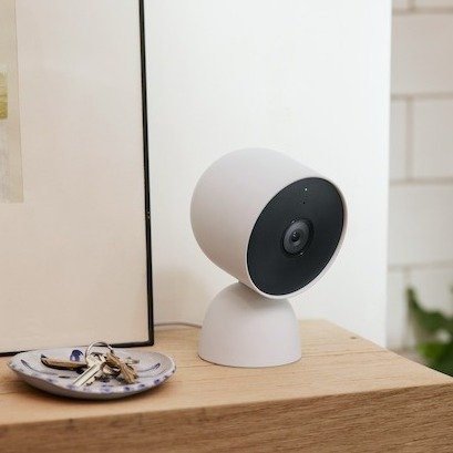 Google Nest Cam 电池户外或室内安全摄像头（2 件装）