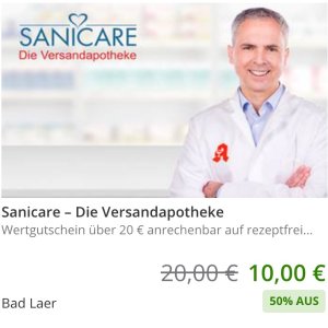 Sanicare 网上药店代金券 8月截止 家庭常备药、新冠自测品都能用
