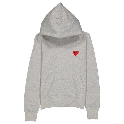 刺绣红心连帽衫