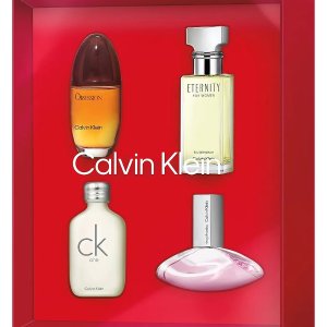 Calvin Klein价值$95女士明星香水4件套