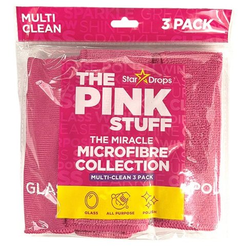 The Pink Stuff 超细纤维清洁布（3 块）