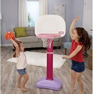 Little Tikes儿童篮球架套装 - 蓝黑色/粉紫色可选