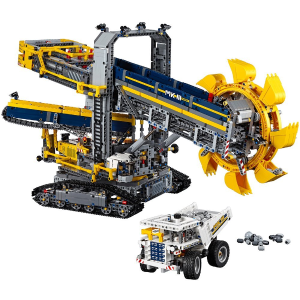 史低价：LEGO乐高 Technic系列 大型斗轮式挖掘机 42055  Technic系列有史以来打造的超大套装