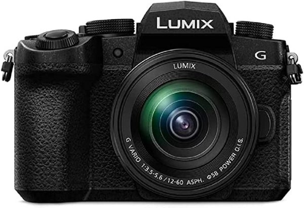 LUMIX 4K 无反相机 20.3MP，带 12-60mm 镜头 (DC-G90MGN-K)