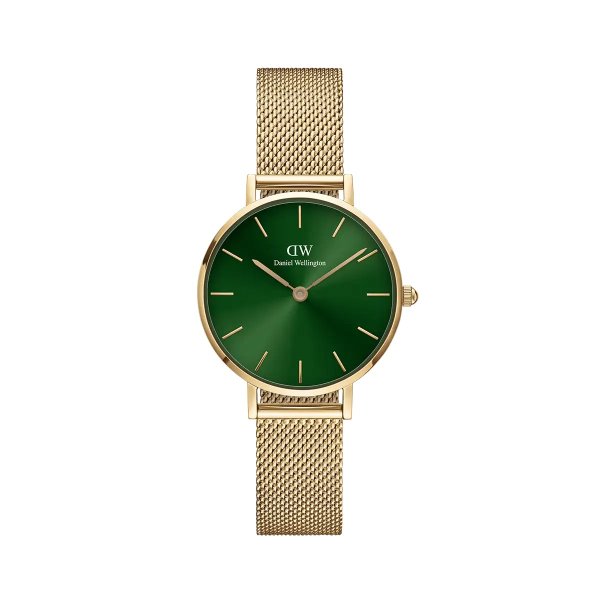 玫瑰金绿色表盘手表