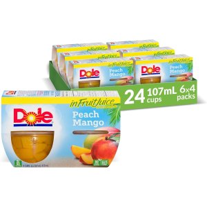 Dole 桃子+芒果块水果杯 107ml*24杯 小杯的方便携带