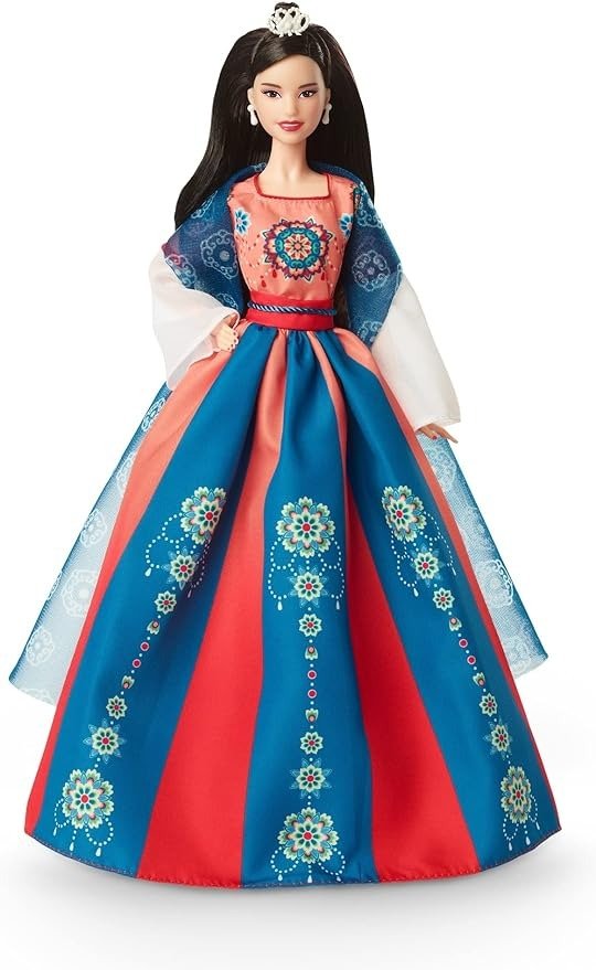 传统汉服长袍芭比娃娃，农历新年系列