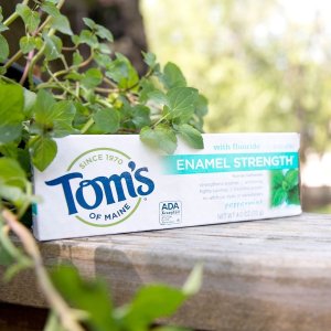 Tom's of Maine 薄荷味亮白牙膏  85mL x 2个装 无氟配方