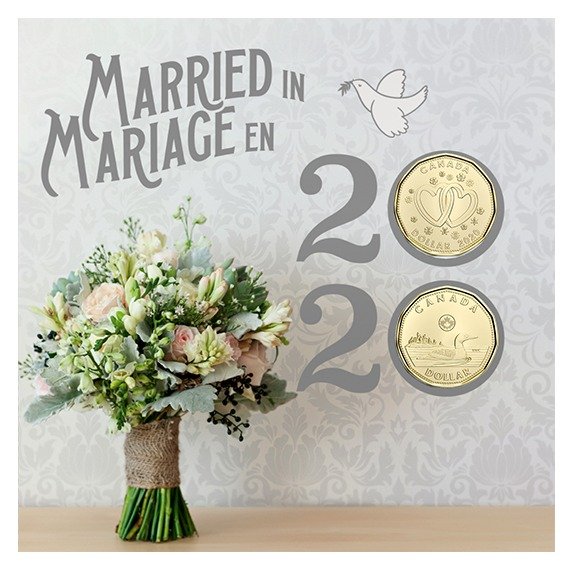 2020年结婚 纪念币套装