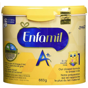 Enfamil A+ 婴儿配方1段罐装奶粉 663g